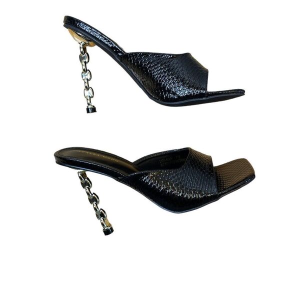 Azalea Wang Stiletto Square Toe Heels - Picture 7 of 8